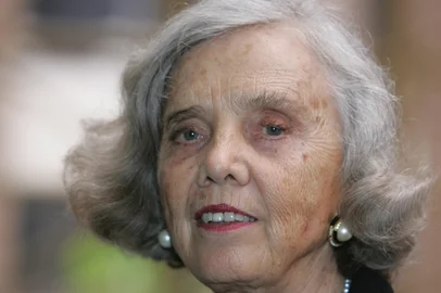 Mexican writer Elena Poniatowska speaks during a press conference 2 August, 2007 in Caracas. The veteran Mexican writer Elena Poniatowska, known for political commitment reflected in works such as "The Night of Tlatelolco", was honored on November 19, 2013 with the Cervantes Prize, the most important of Hispanic literature, that falls for the fourth time on a woman. AFP PHOTO PEDRO REY<!-- NICAID(9977421) -->