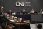 Sessão Extraordinária do CNJ. Compuseram a mesa (esq. para dir.): Conselheiro Federal da OAB, Mansour Karmouche; Presidente do CNJ, Ministra Rosa Weber; Ministro do STJ, Rogerio Cruz e a Juíza Auxiliar da Presidência do CNJ, Amini Haddad.<!-- NICAID(15551554) -->