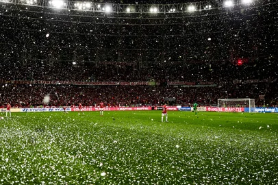 PORTO ALEGRE, RS, BRASIL, 20-08-2025: Internacional vs Flamengo, pelo jogo da volta da Copa Libertadores 2025, no estádio Beira-Rio, em Porto Alegre. Foto: Renan Mattos/Agência RBS<!-- NICAID(16106362) -->