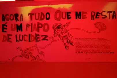 Obra de Randolpho Lamonier, da Bienal do Mercosul - Casa de Cultura Mario Quintana<!-- NICAID(16016417) -->