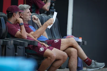 Renato Portaluppi durante treino do Fluminense no Mundial de Clubes<!-- NICAID(16074670) -->