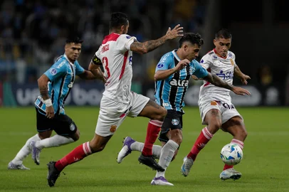 Porto Alegre, RS, Brasil, 08-04-2025: Grêmio vs Atlético Grau pela Copa Sul-Americana, na Arena. Foto: Renan Mattos / Agência RBS<!-- NICAID(16012975) -->