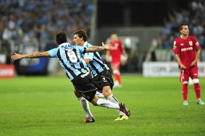 PORTO ALEGRE, RS, BRASIL, 30/01/2013 (FOTO: DIEGO VARA / ZERO HORA) Busca por vaga na Libertadores, jogo na ARENA, Grêmio e e LDU.<!-- NICAID(9050936) -->