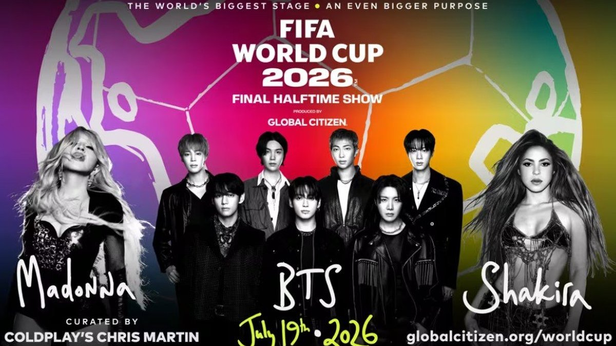 Show do intervalo da final terá Madonna, Justin Bieber e BTS