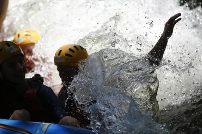 Três Coroas, RS, Brasil - Cidade incentiva o eco turismo e o turismo de aventura através da vivência do Rio Paranhana com esportes como rafting. Foto: Jonathan Heckler, Agência RBS<!-- NICAID(15313430) -->