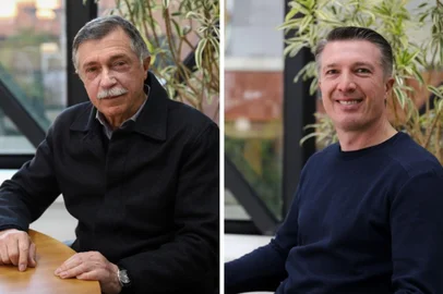 candidatos à prefeitura de Caxias do Sul, Adiló Didomenico (PSDB) e Maurício Scalco (PL)<!-- NICAID(15872716) -->