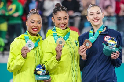 Giovanna Santos, Bárbara Domingos, Evita Griskenas, ginástica artística, Jogos Pan-Americanos