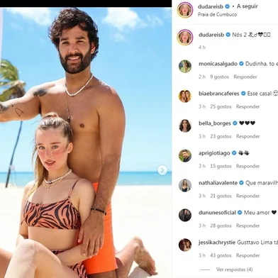 Duda Reis e o namorado