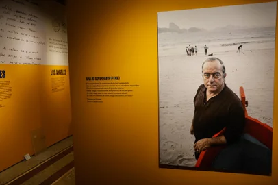 PORTO ALEGRE, RS, BRASIL - 2024.03.18 - Exposição com acervo de documentos de Vinicius de Moares, estreia esta semana no Farol Santande. (Foto: André Ávila/ Agência RBS)<!-- NICAID(15709113) -->