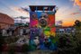 Grafite na Casa do Hip Hop Rubem Berta, produzido pelos artistas Erick Citron, Ana Scarceli e Leandro Alves, do coletivo Becos.<!-- NICAID(15417440) -->