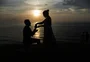 Morro do Farol, em Torres, vira palco de pedido de casamento; veja vídeo
