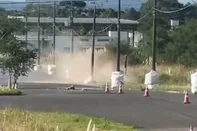 Acidente arrancada em Caxias do Sul