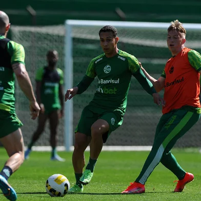 CAXIAS DO SUL, RS, BRASIL, 26/10/2022. Juventude encerra preparação para jogo contra o Atlético-MG. Partida pode marcar o rebaixamento matemático para a Série B. (Bruno Todeschini/Agência RBS)<!-- NICAID(15245972) -->
