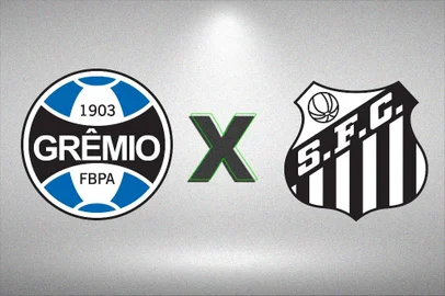 grêmio x santos escudos