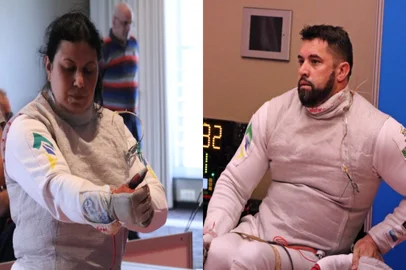 Mônica Santos e Jovane Guissone, Esgrima em Cadeira de Rodas