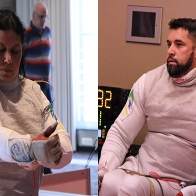 Mônica Santos e Jovane Guissone, Esgrima em Cadeira de Rodas