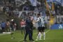 Grêmio x Tombense, pela 18ª rodada da Série BNa foto: técnico Roger Machado conversa com Bitello<!-- NICAID(15150900) -->