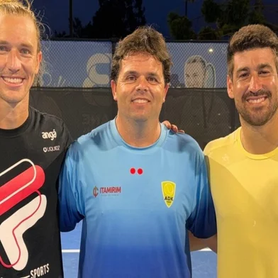 Rafael Matos, Luiz Peniza, Orlando Luz, tênis
