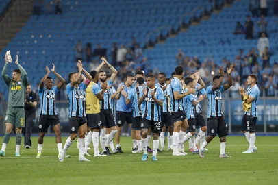 PORTO ALEGRE, RS, BRASIL, 16-10-2025: Jogo entre Grêmio e São Paulo, pela 28ª rodada do Brasileirão. Fotos: Jeff Botega/Agencia RBSIndexador: jeff botega<!-- NICAID(16148432) -->