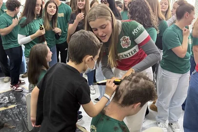 Bruna Scheifler / Agencia RBS trote medicina passo fundo<!-- NICAID(16342873) -->