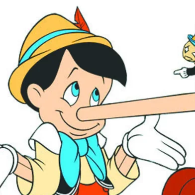 Pinóquio e o Grilo Faltante (sobre o nariz do Pinóquio).#PÁGINA:01 Fonte: Reprodução<!-- NICAID(1779683) -->