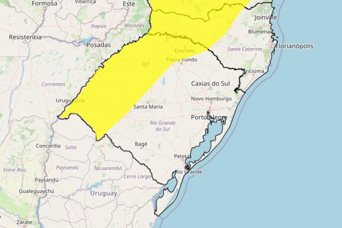 Instituto Nacional de Meteorologia (Inmet) / Reprodução