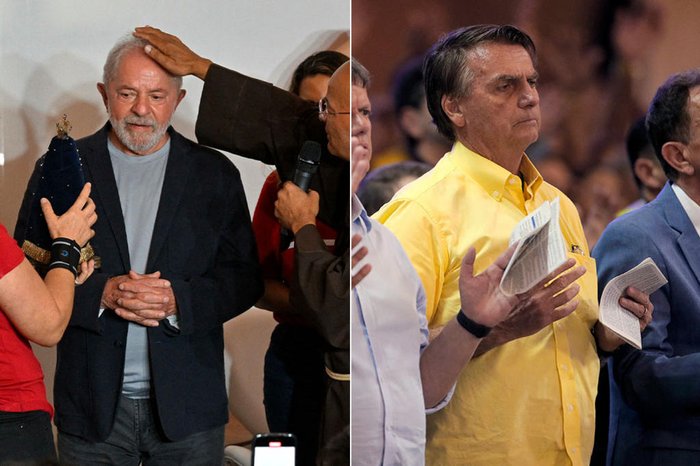 Montagem sobre fotos NELSON ALMEIDA / Caio GUATELLI / AFP