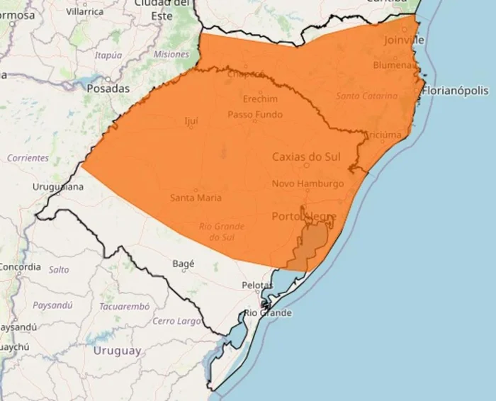 O sinal de perigo abrange a maior parte das cidades do Estado.