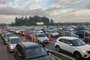 Congestionamento no pedágio da feeway em Gravataí no retorno do feriadão de finados. <!-- NICAID(15588670) -->