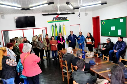 Ala feminina do MDB Caxias do Sul elegeu comissão executiva do MDB Mulher. Foto: Luiz Chaves / Divulgação<!-- NICAID(15508991) -->