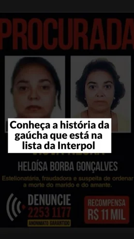 Quem é a gaúcha que está na lista da Interpol?