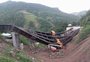 Viaduto em construção desaba na BR-470, entre Bento Gonçalves e Veranópolis