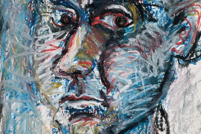 Obra de Iberê Camargo que será exibida na exposição Iberê Camargo: Desenhos, com curadoria de Vera Chaves Barcellos.Autorretrato, 1979Pastel oleoso sobre papel35 x 25,1 cm<!-- NICAID(15401999) -->