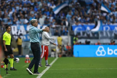 PORTO ALEGRE, RS, BRASIL, 11-10-2026: Grêmio vs Internacional, clássico GreNal nº455 pelo Campeonato Brasileiro Série A 2026. O jogo ocorre na Arena, em Porto Alegre. Foto: Jeff Botega/Grupo RBSIndexador: jeff botega<!-- NICAID(16385303) -->