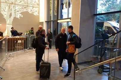 Mano Menezes na chegada da delegação do Grêmio a Belo Horizonte<!-- NICAID(16079306) -->