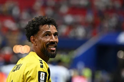 Roberto Schmidt / AFP Cape Verde's goalkeeper #01 Vozinha celebrates at the end of the 2026 World Cup Group H football match between Spain and Cape Verde at the Atlanta Stadium in Atlanta on June 15, 2026. (Photo by ROBERTO SCHMIDT / AFP)Editoria: SPOLocal: AtlantaIndexador: ROBERTO SCHMIDTSecao: world championshipFonte: AFPFotógrafo: STR<!-- NICAID(16306972) -->