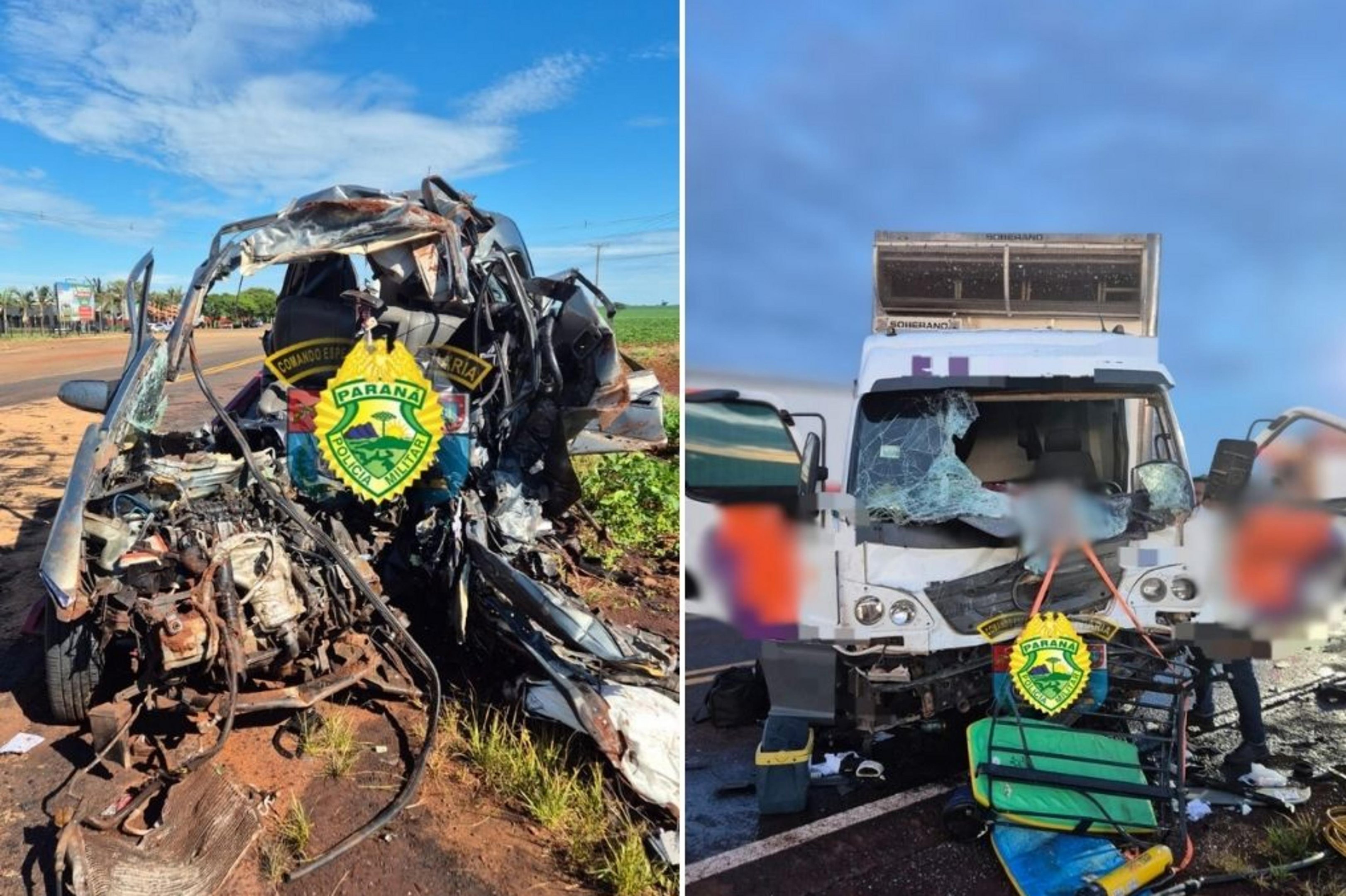Seis pessoas da mesma fam&iacute;lia morrem em acidente na volta da praia no PR