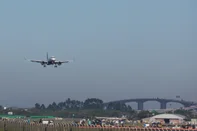 Porto Alegre, RS, Brasil - Primeiro pouso de avião comercial após a reabertura do aeroporto salgado filho.Indexador: jeff botega<!-- NICAID(15895273) -->