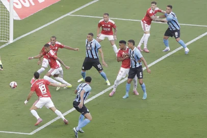 PORTO ALEGRE, RS, BRASIL, 08/03/2026: Inter e Grêmio se enfrentam no Estádio Beira-Rio, no Gre-Nal de número 451, no jogo de volta da final do Campeonato Gaúcho de 2026, o Gauchão. Após o jogo de ida, na Arena, terminar em 3 a 0 para o Grêmio, o Internacional recebe o adversário em casa com a missão de tentar reverter o placar e conquistar o bicampeonato estadual. Foto: Mateus Bruxel/Agência RBS<!-- NICAID(16240594) -->
