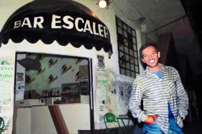 Toninho em frente ao Escaler em 1990.<!-- NICAID(14872918) -->