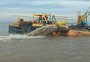 Começa dragagem da hidrovia onde navios estavam encalhando; veja o vídeo