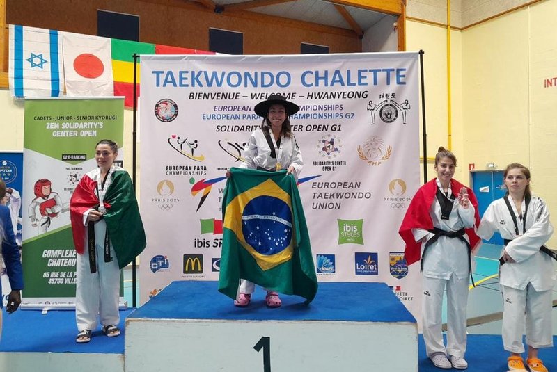 Paratleta Maria Eduarda Stumpf conquistou duas medalhas no Parataekwondo, na França<!-- NICAID(15471813) -->