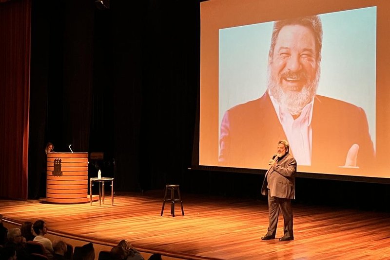 Mario Sergio Cortella palestra em Caxias do Sul, no UCS Teatro, nesta quinta-feira, dia 29 de junho.<!-- NICAID(15470038) -->