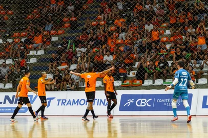 ACBF 3x3 Umuarama, na estreia das duas equipes na Liga Nacional de Futsal 2026, em Carlos Barbosa.Indexador: Nata<!-- NICAID(16254583) -->