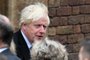 Former British Prime Minister Boris Johnson leaves after attending the Accession Council ceremony to proclaim the new King, at St James's Palace in London on September 10, 2022. - Britain's Charles III was officially proclaimed King in a ceremony on Saturday, a day after he vowed in his first speech to mourning subjects that he would emulate his "darling mama", Queen Elizabeth II who died on September 8. (Photo by Daniel LEAL / POOL / AFP)<!-- NICAID(15202740) -->