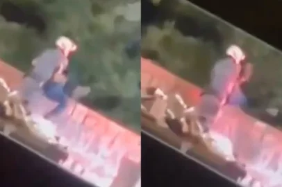 Policial Militar joga homem de ponte durante abordagem em São Paulo
