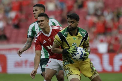 Porto Alegre, RS, Brasil, 26-04-2025: jogo entre Internacional e Juventude pelo Campeonato Brasileiro. Foto: Mateus Bruxel /  Agência RBS<!-- NICAID(16025162) -->