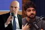 Ministro do STF Alexandre de Moraes e influenciador digital Monark<!-- NICAID(15456745) -->
