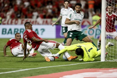 PORTO ALEGRE, RS, BRASIL, 12-02-2026: Internacional e Palmeiras pela terceira rodada do Brasileirão 2026. Fotos: Duda Fortes/Agencia RBS<!-- NICAID(16224827) -->