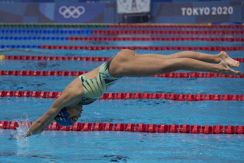 20.07.2021 - Jogos Olímpicos Tóquio 2020 - Treino da seleção feminina e masculina de natação no Tokyo Aquatics Centre.  Viviane Jungblut.<!-- NICAID(14839806) -->